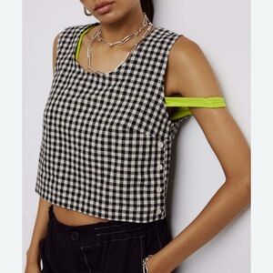 The Santini Top by Eve Gravel Cropped, Sleeveless Top XS